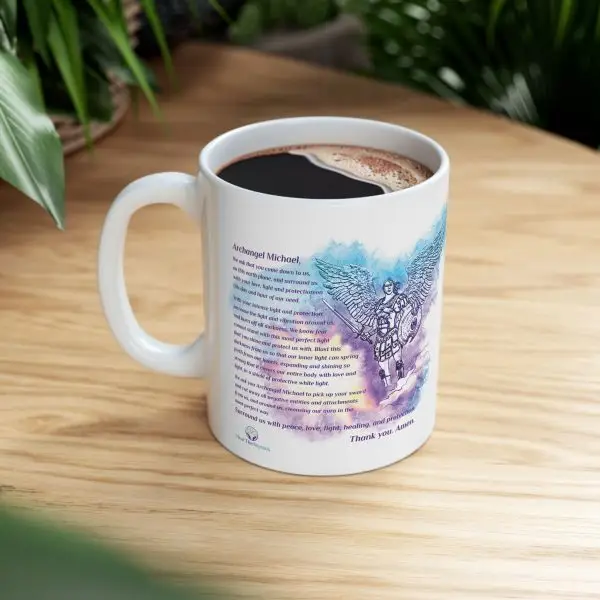 Archangel Michael Prayer Ceramic Mug - product photo 7
