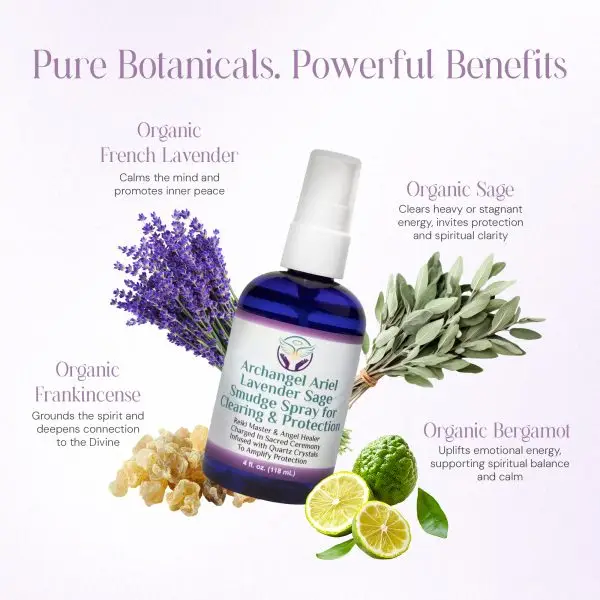 Archangel Ariel Lavender Sage Smudge Spray - product photo 4